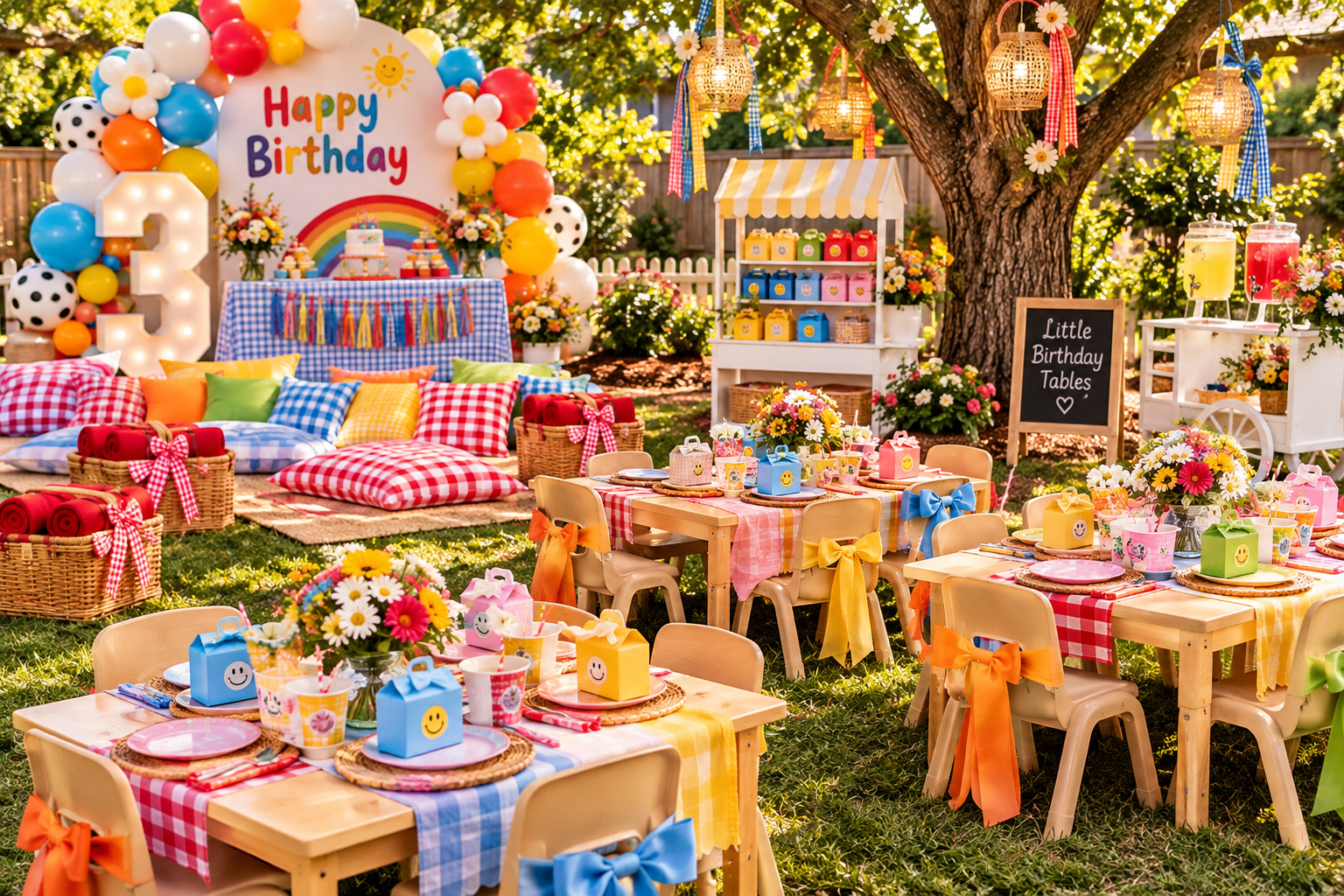 Little Birthday Tables child-sized party furniture